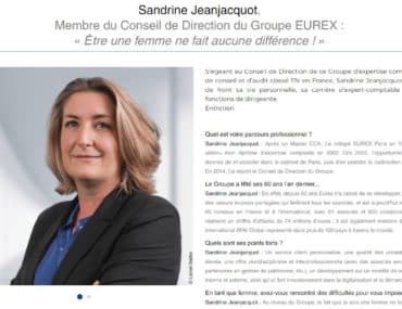 Sandrine Jeanjacquot dans Entreprendre Magazine